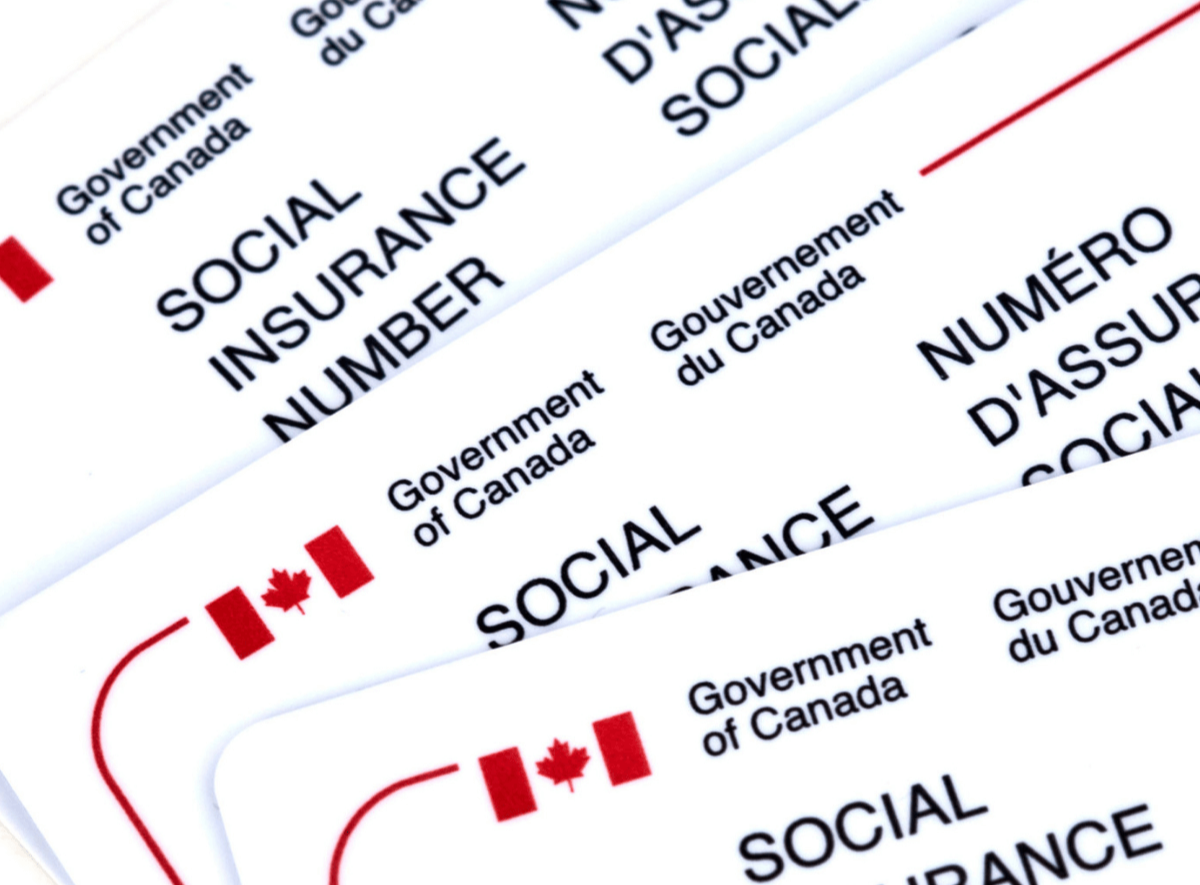 Example of a Social Insurance Number confirmation letter from Service Canada